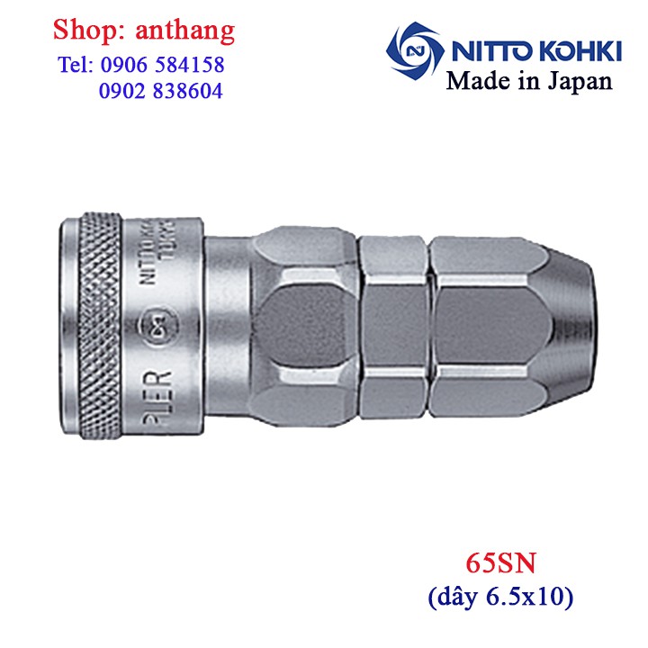 Khớp nối nhanh khí nén SN (đầu cái) bằng thép mạ - Nitto (Nhật bản)