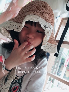 {Hình ảnh thật} Mũ cói cho bé