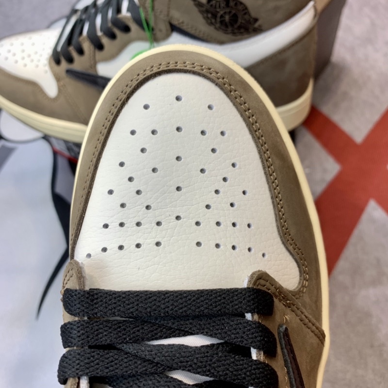 Giày thể thao Sneaker Jordan 1 AJ1 Travis Scott High cao cổ đầy đủ phụ kiện chất da bò