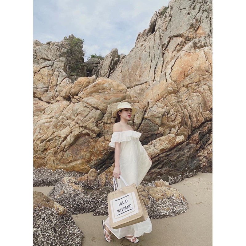 [Siêu Hot] Váy Maxi Bèo Trễ Vai 5 Màu Siêu Xinh Có Ảnh Thật Kèm Video | BigBuy360 - bigbuy360.vn