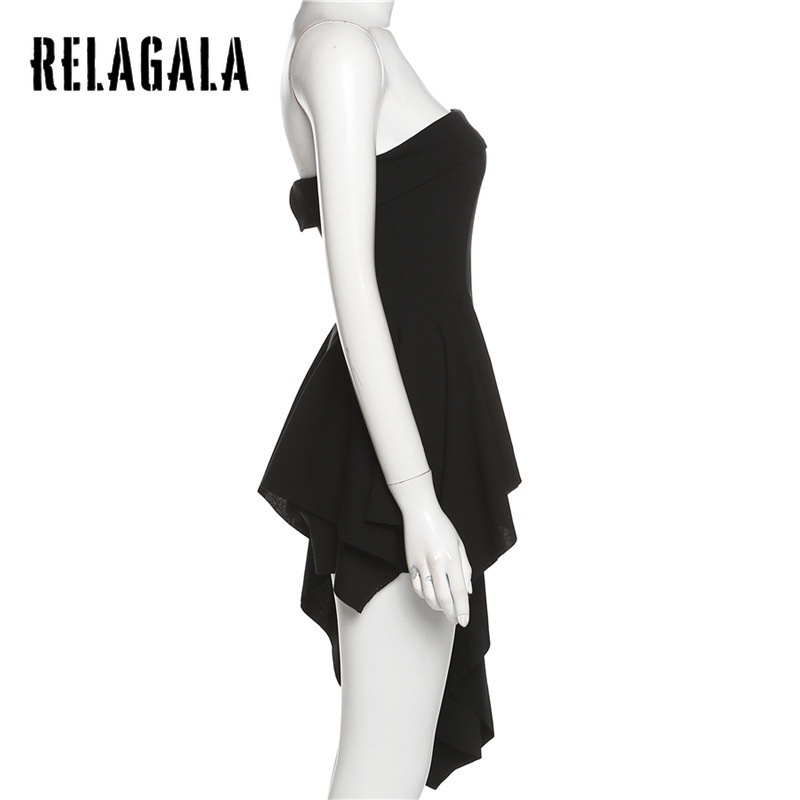 Đầm Trễ Vai Màu Trơn Thiết Kế Độc Đáo Thời Trang Quyến Rũ Cho Nữ