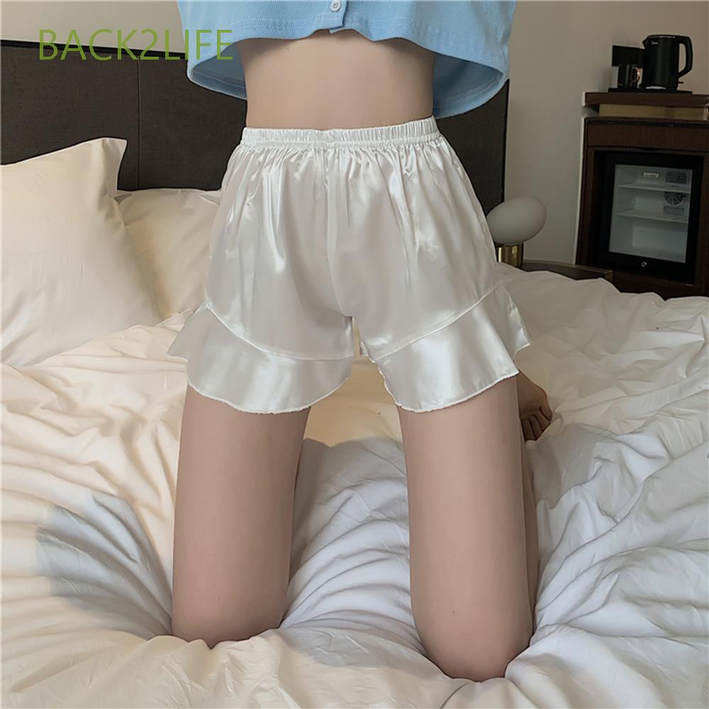 Quần Đùi Lụa Nhám Dáng Rộng Dành Cho Bạn Nữ