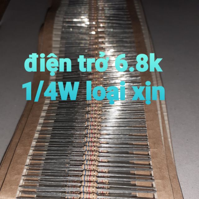 50 điện trở 6.8k 6k8 1/4W xịn