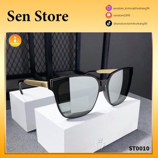 [FREESHIP- GIẢM 50%] Kính mắt nam nữ unisex hàn quốc gentle monster chính hãng gọng kim loại vàng cao cấp, bảo vệ mắt