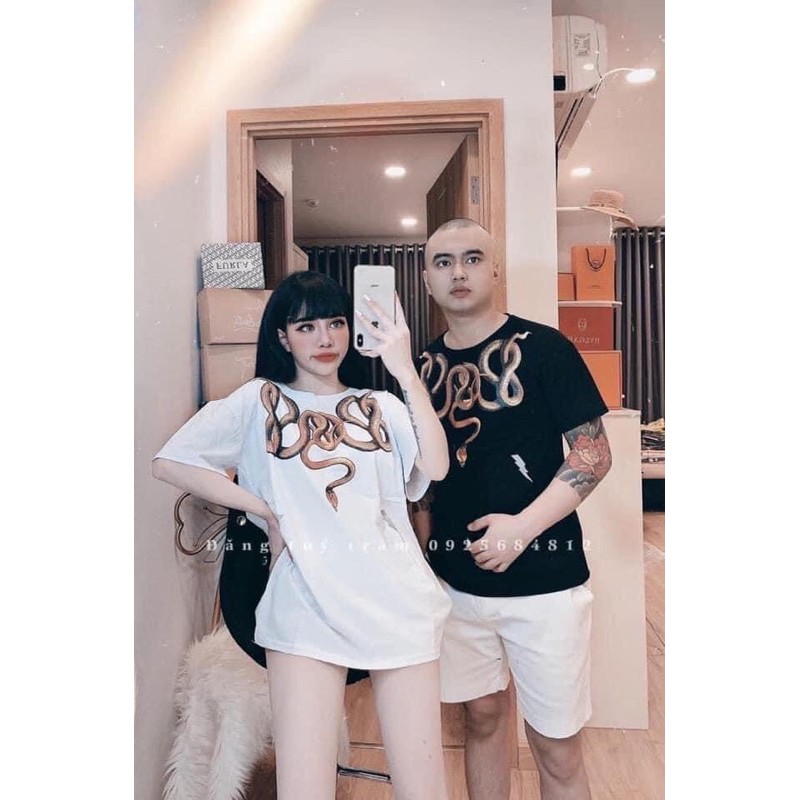 (Tặng Quần) Áo Thun Nữ ❤️FREESHIP❤️ Fom Rộng Dấu Quần Qc  Unisex - Áo Phông Nữ  Mới Về Siêu Đẹp Siêu Hot