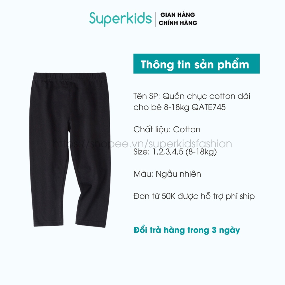 Quần chục cotton dài cho bé 8-18kg QATE745