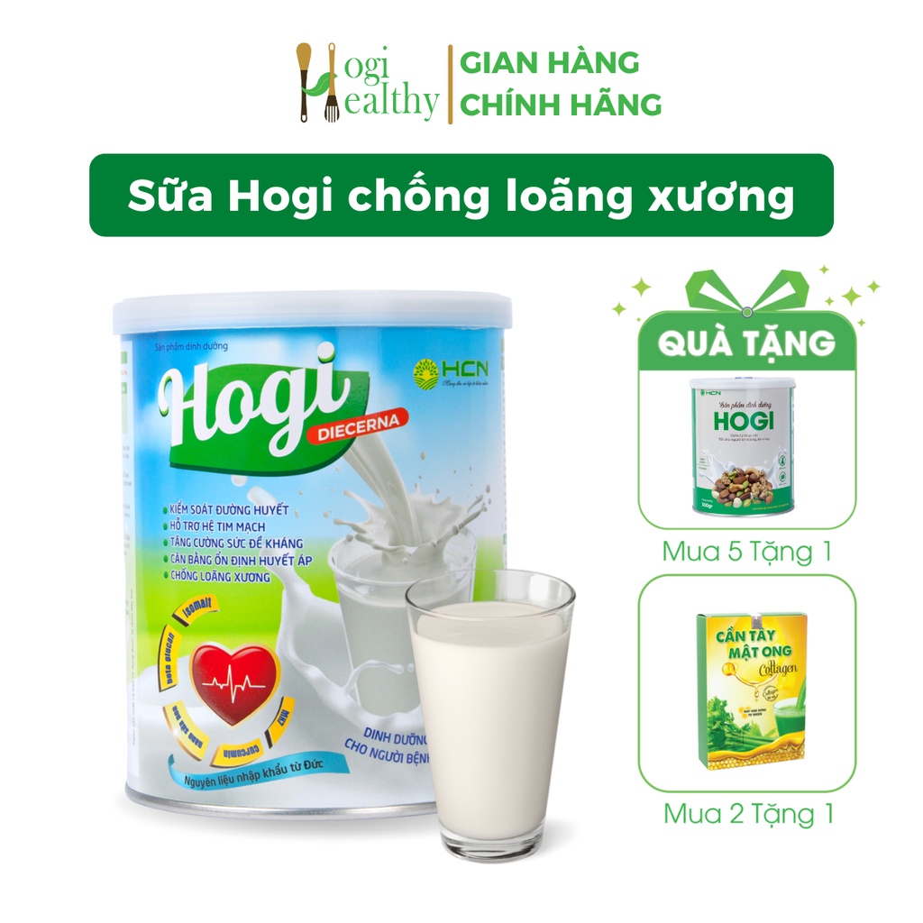 Sữa bột Hogi dành cho người tiểu đường 400g, sữa uống giúp ổn định đường huyết ST02