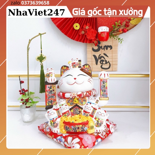 Mèo Thần Tài, Mèo May Mắn Phú Quý Lâm Môn Vẫy Tay-Vật Phong Thuỷ,Ý Nghĩa May Mắn,Phát Tài-Thuân Buồm Xuôi Gió -Mã 0858