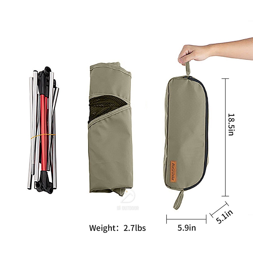 Ghế Gấp Gọn Dã Ngoại YL10-YL08 Naturehike Khung Nhôm