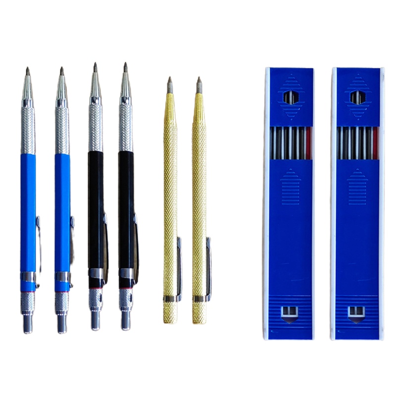 Bút Chì Bấm Tự Động 2.0 Dùng Làm Mộc Kèm Lõi Thay Thế Màu Đỏ Đen