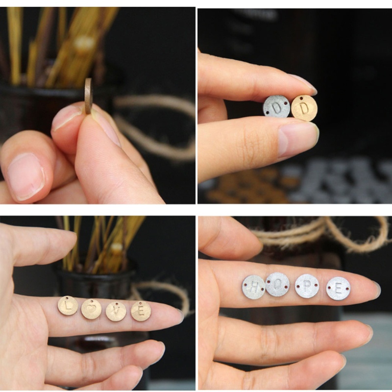 Set 4 Khuôn Silicone Hình Tròn / Chữ Cái Làm Trang Sức Thủ Công