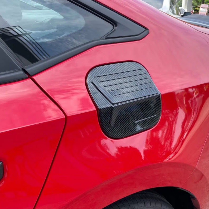 Ốp nắp xăng xe Honda Civic 2022 2023 mẫu vân carbon thể thao đẹp