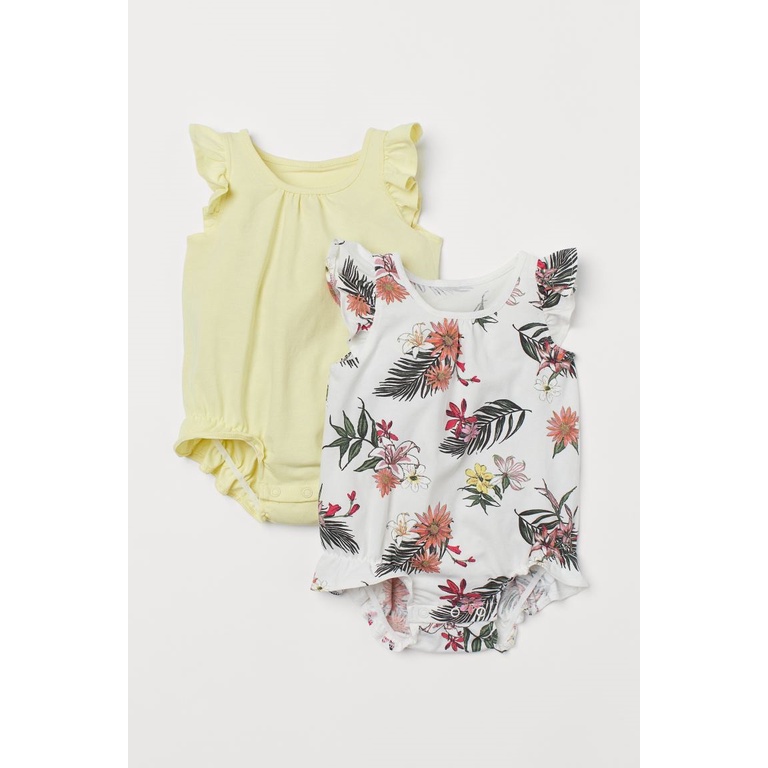 Set 2 body cánh tiên chất cotton mềm mịn H&M HM Auth