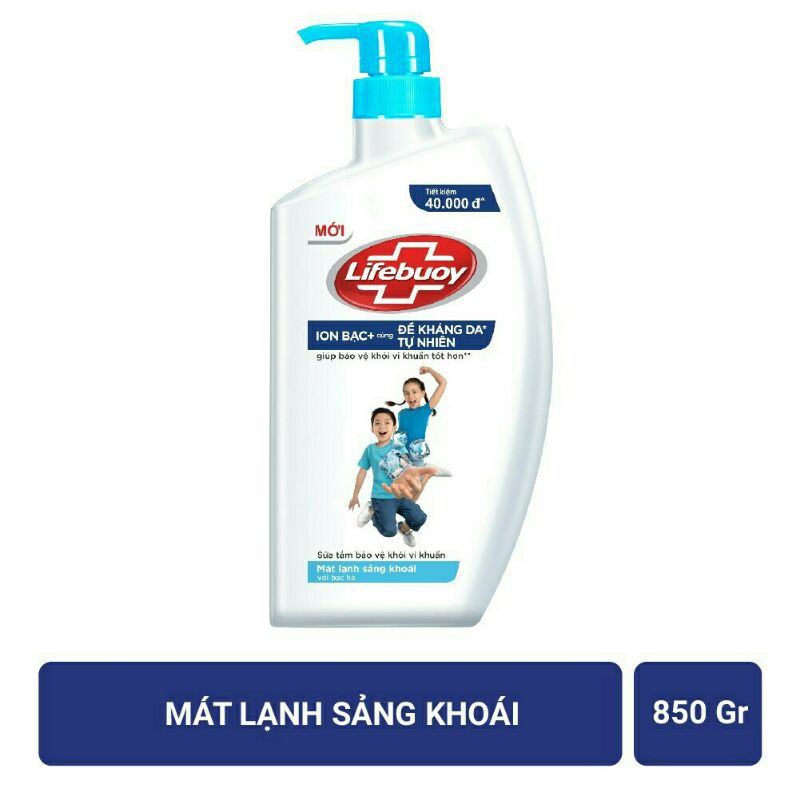 sữa tắm lifebuoy vòi 850ml