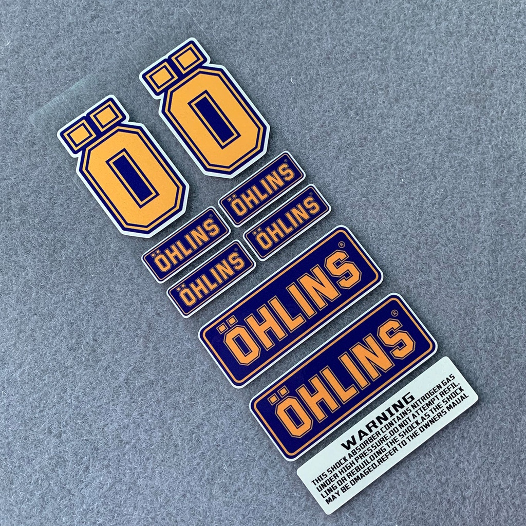 Nhãn dán OHLINS L093 chống nước trang trí xe mô tô