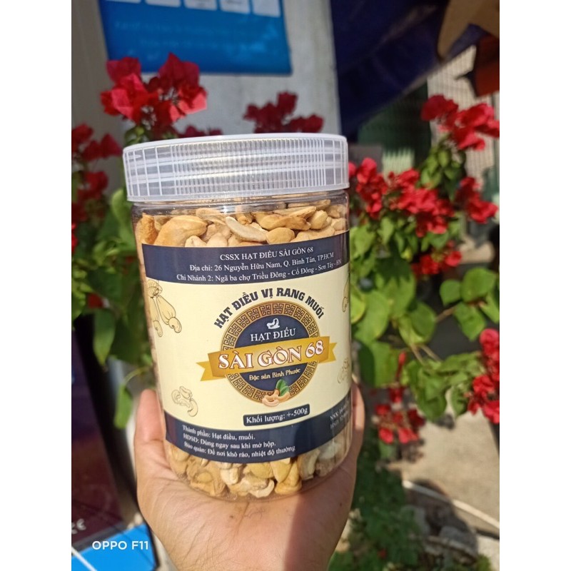 Hũ 500Gr hạt điều vỡ chuẩn Bình Phước bao ngon