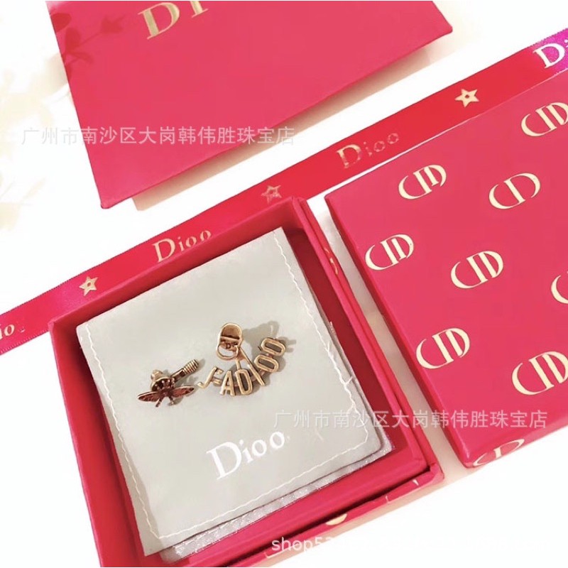 Khuyên Tai xinh 3 Màu Trắng &amp; Vàng &amp; Đen Đính Đá Pha Lê