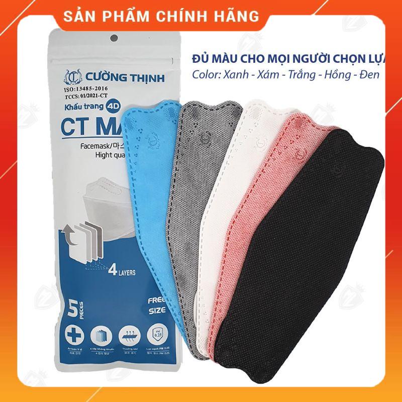 Khẩu Trang 4D CT Mask Cường Thịnh Túi 5 Chiếc