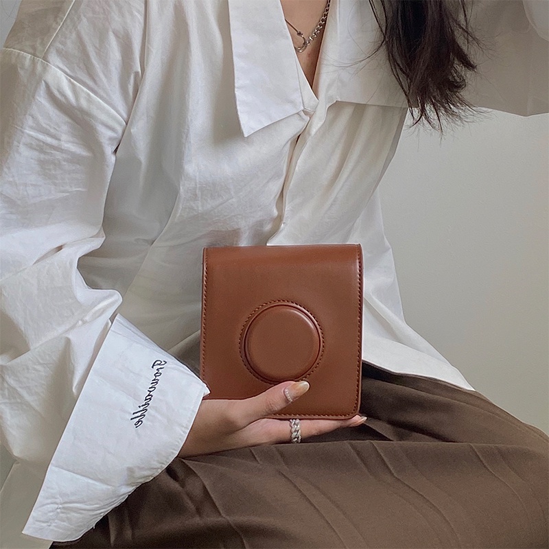 Túi đeo chéo một bên vai đựng máy ảnh thời trang thu đông phong cách retro cho nữ 2022