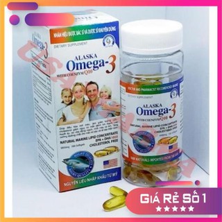 [Thực Phẩm Chức Năng] Viên Dầu Cá Alaska Omega 3 sáng mắt, khỏe tim , bổ não