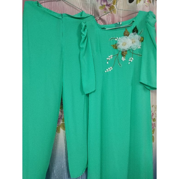 Bộ áo dài xanh ngọc_size M