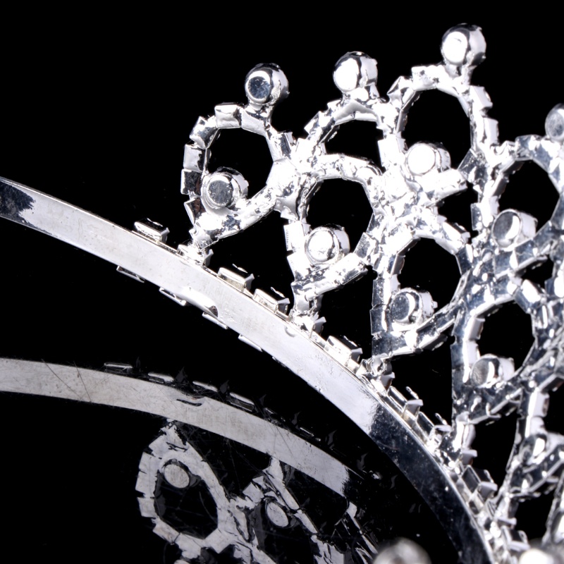 Vương Miện Cài Tóc Đính Pha Lê Kiểu Công Chúa Cho Bé Gái