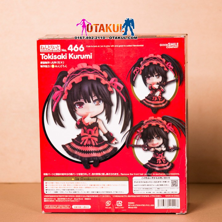 Mô Hình Nendoroid 466 Tokisaki Kurumi - Date A Live