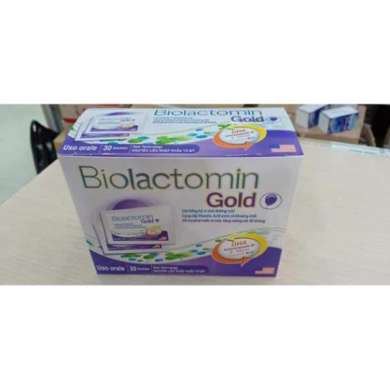 MEN GÓI BIOLACTOMIN GOLD CÂN BẰNG HỆ TIÊU HÓA ĐƯỜNG RUỘT CHỐNG TÁO BÓN KÍCH THÍCH ĂN TĂNG CƯỜNG SỨC ĐỀ KHÁNG