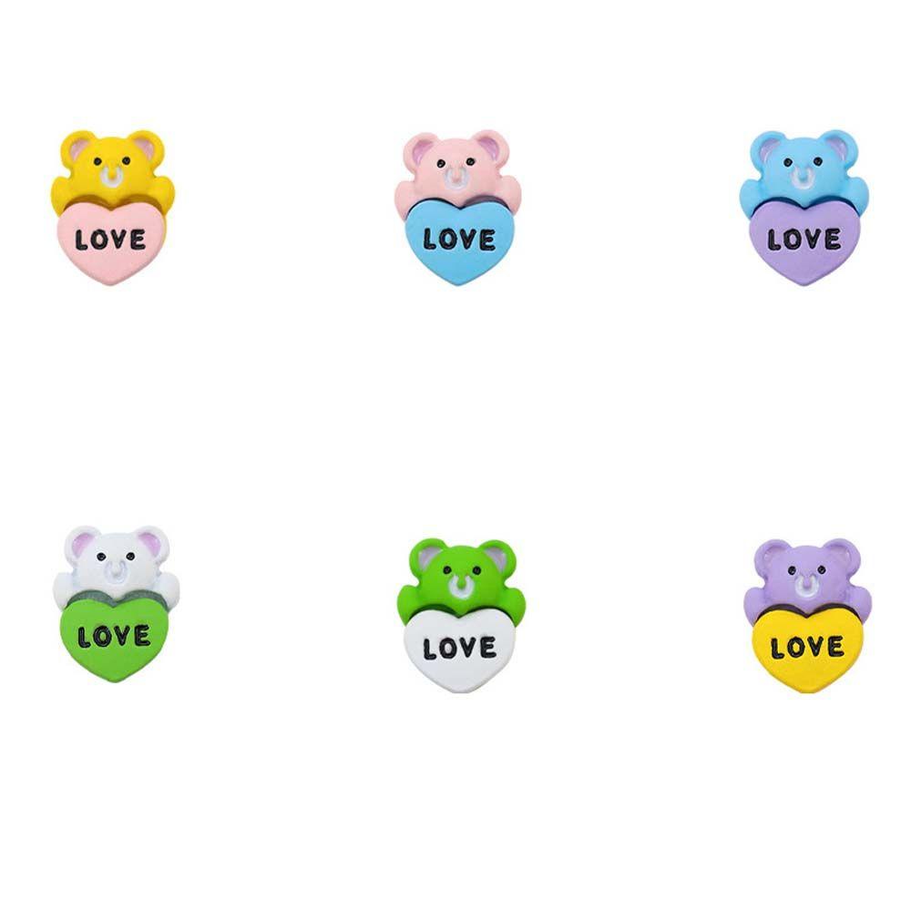 Phụ Kiện Trang Trí Móng Tay 3D Bằng Hợp Kim Hình Gấu Dễ Thương