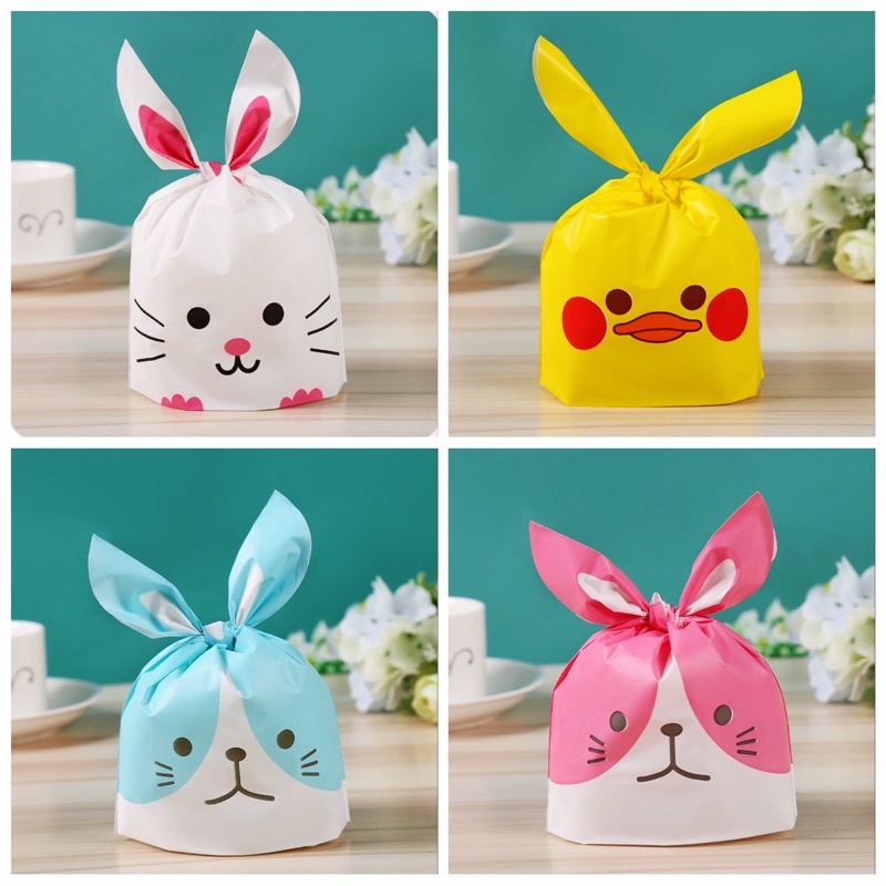 Set 10 túi chia quà sinh nhật, túi đựng bánh kẹo in hình dễ thương