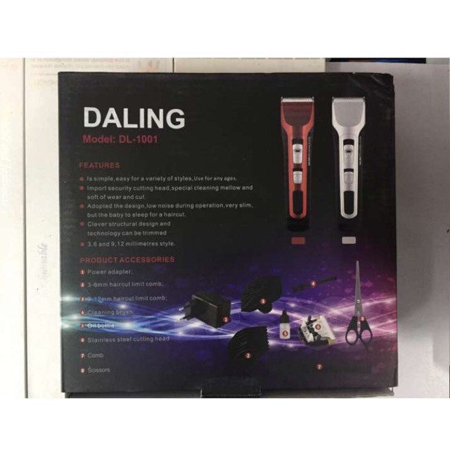 Tông đơ cắt tóc cho bé darling 1001