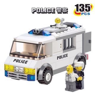 Bộ đồ chơi lắp ráp xe cảnh sát 135Pcs