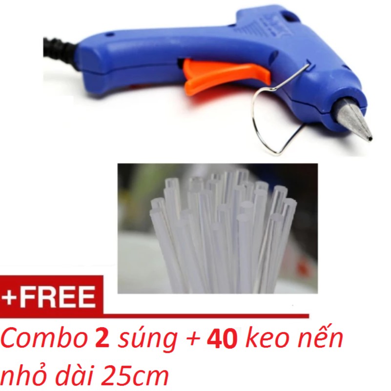 Bộ 2 súng bắn keo tặng kèm 40 keo nến dài 25 cm