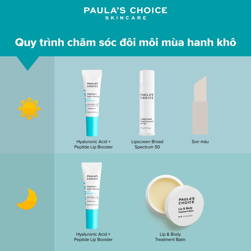 [PAULA'S CHOICE] Son Dưỡng Môi Chống Nắng Không Màu, Cải Thiện Bong Tróc Lipscreen Broad Spectrum SPF 50 4.4g (Mã 2560)