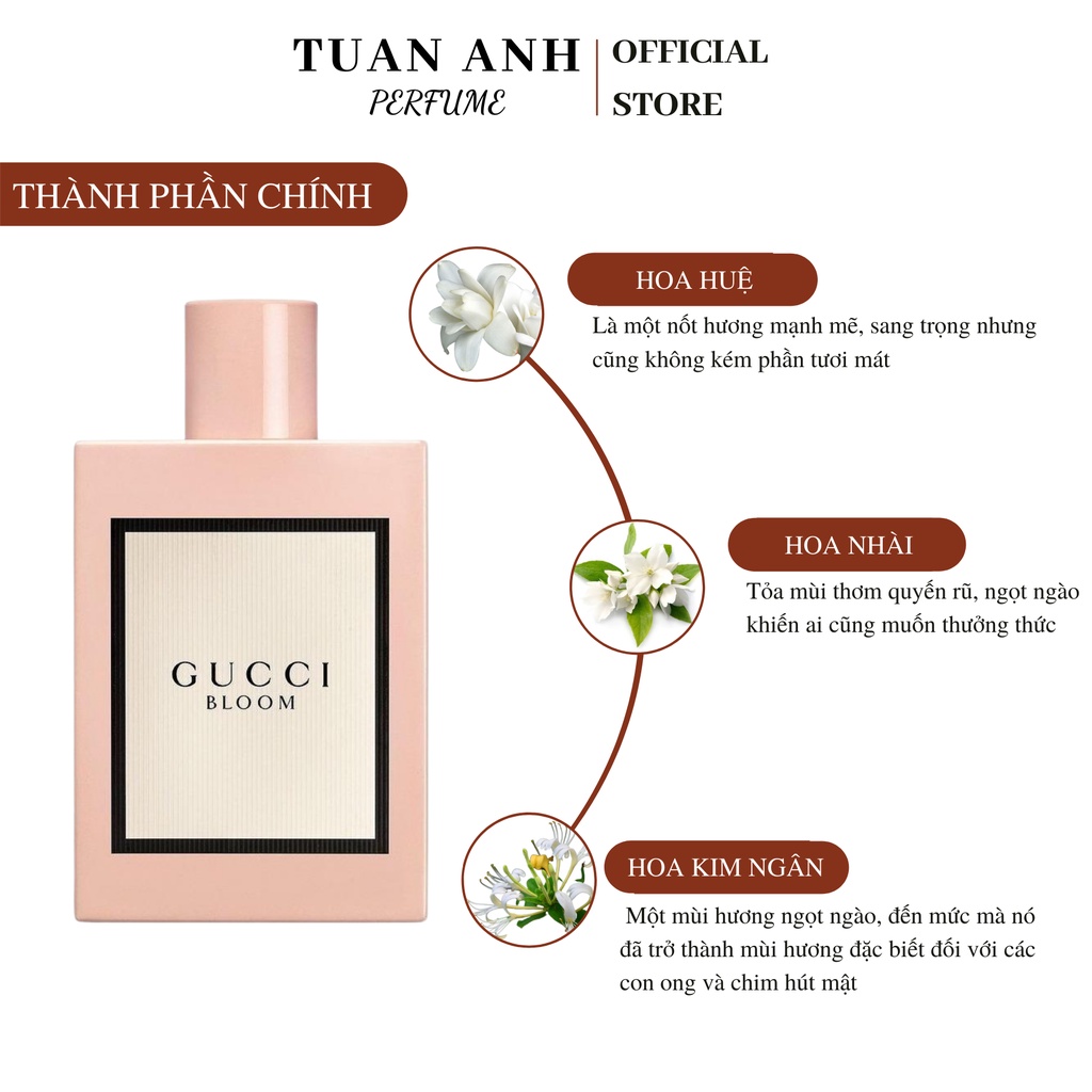 Nước hoa nữ thơm lâu chính hãng Gucci Bloom Eau de Parfum cao cấp TUAN ANH PERFUME