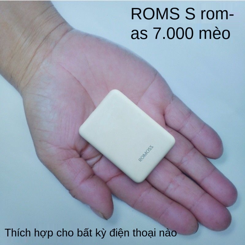 ✁✗pin sạc dự phòng mini 20000MAH Roman chính thức nhỏ gọn di động siêu mỏng nhanh thu dòng tiện lợi