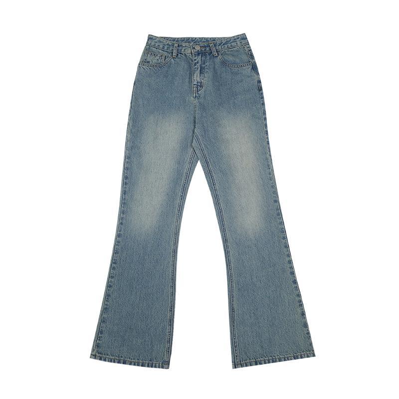 ♕Quần Jeans Nữ Lưng Cao Ống Rộng Thời Trang