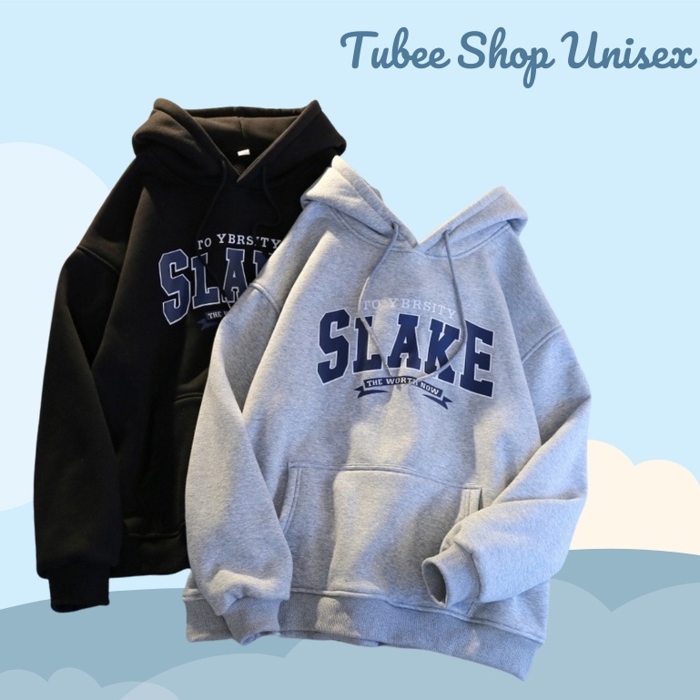 Hoodie SLAKE có nón nỉ bông cao cấp dày dặn, áo khoác có nón Tubee shop