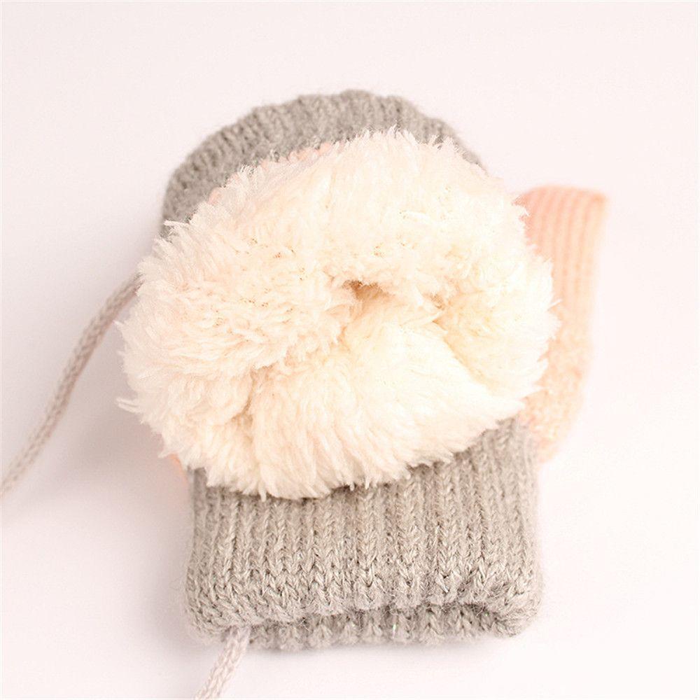 SUMU Găng Tay Đan Len Dày Dặn Ấm Áp Cho Bé 2-6 Tuổi