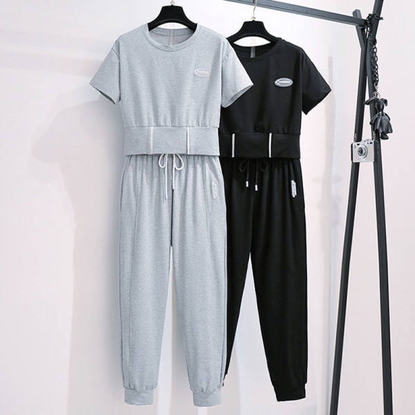 Bộ Đồ Thể Thao Ngắn Tay Màu Sắc Thời Trang Mùa Hè Dành Cho Nữ