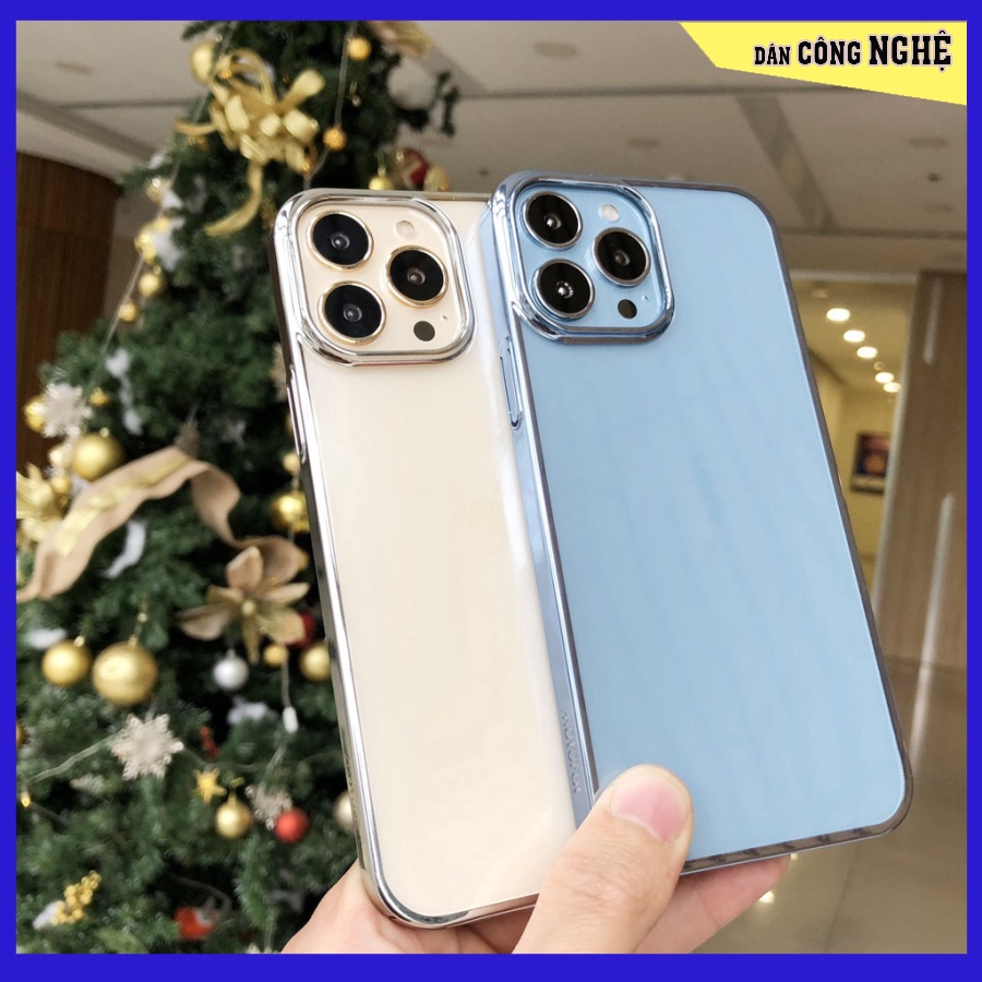 Ốp lưng trong bất tử viền màu Cao cấp iPhone 13 , 13 Pro , 13 Pro max