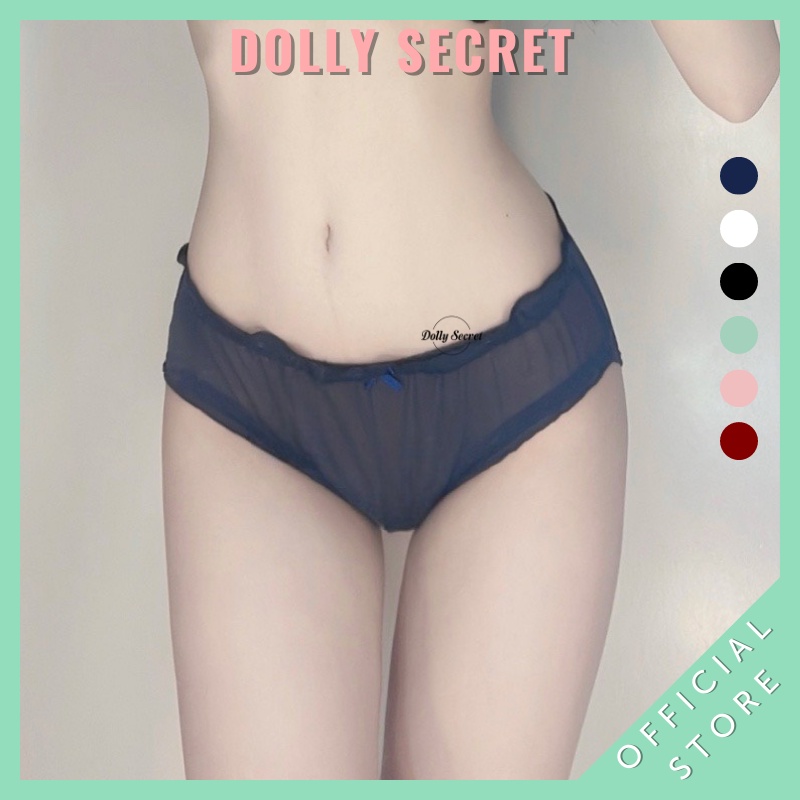 Quần lót ren nữ DOLLY SECRET xuyên thấu sexy gợi cảm ôm mông viền nhún sóng LISA QL024