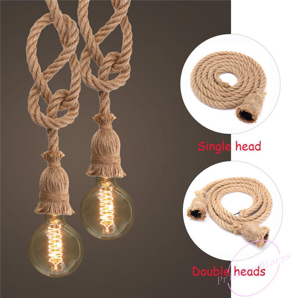 Dây điện đui đèn E27 thiết kế dây thừng độc đáo