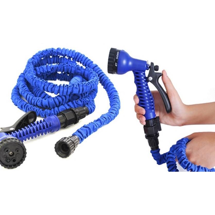 Vòi xịt nước 30 mét 100 feet giãn nở thông minh Magic Hose - vòi nước rửa xe tưới cây tăng giảm áp suất