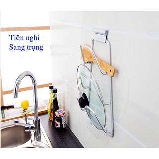 Giá để vung xoong nồi 3 tầng hợp kim nhôm