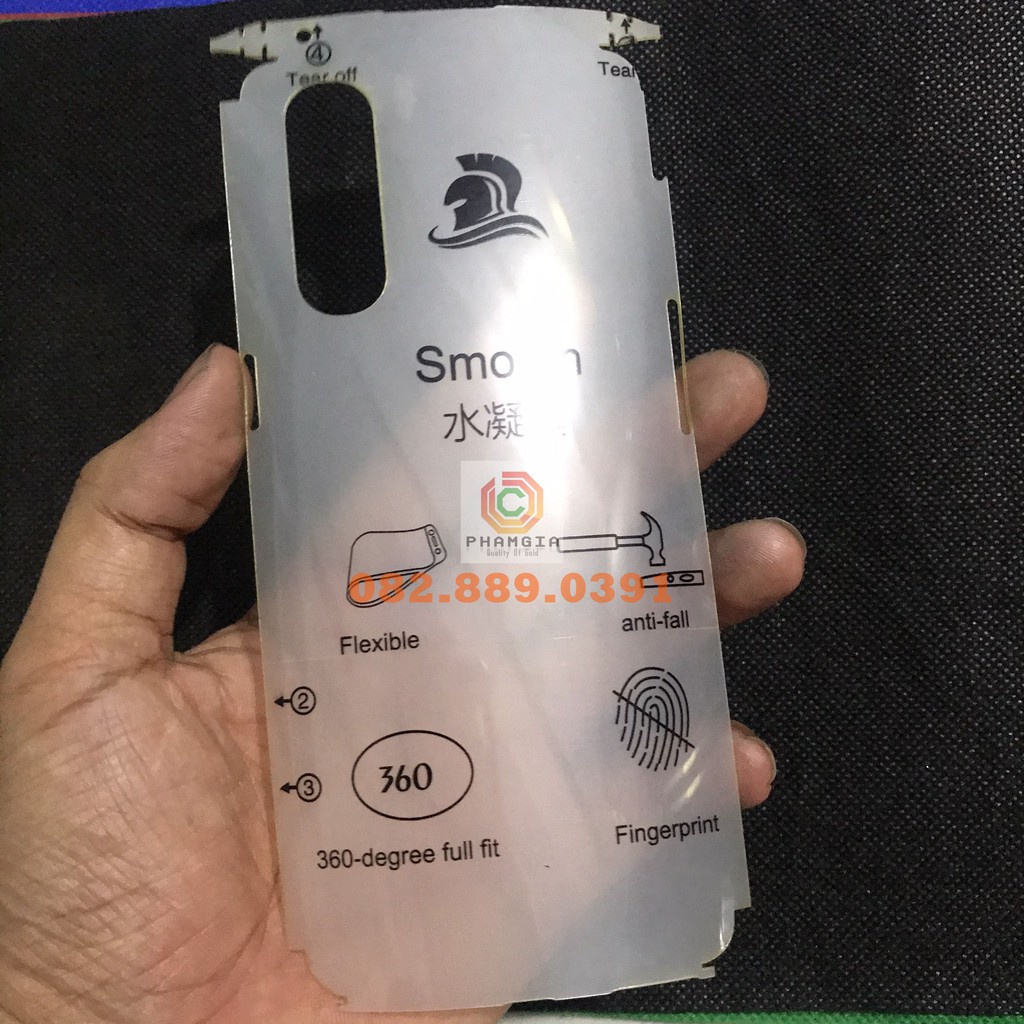 Dán ppf oppo a91 (F15) oppo a31 mặt lưng và full viền tự phụ hồi vết thương
