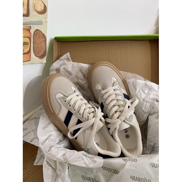 ORD Giày Canvas nữ kẻ sọc