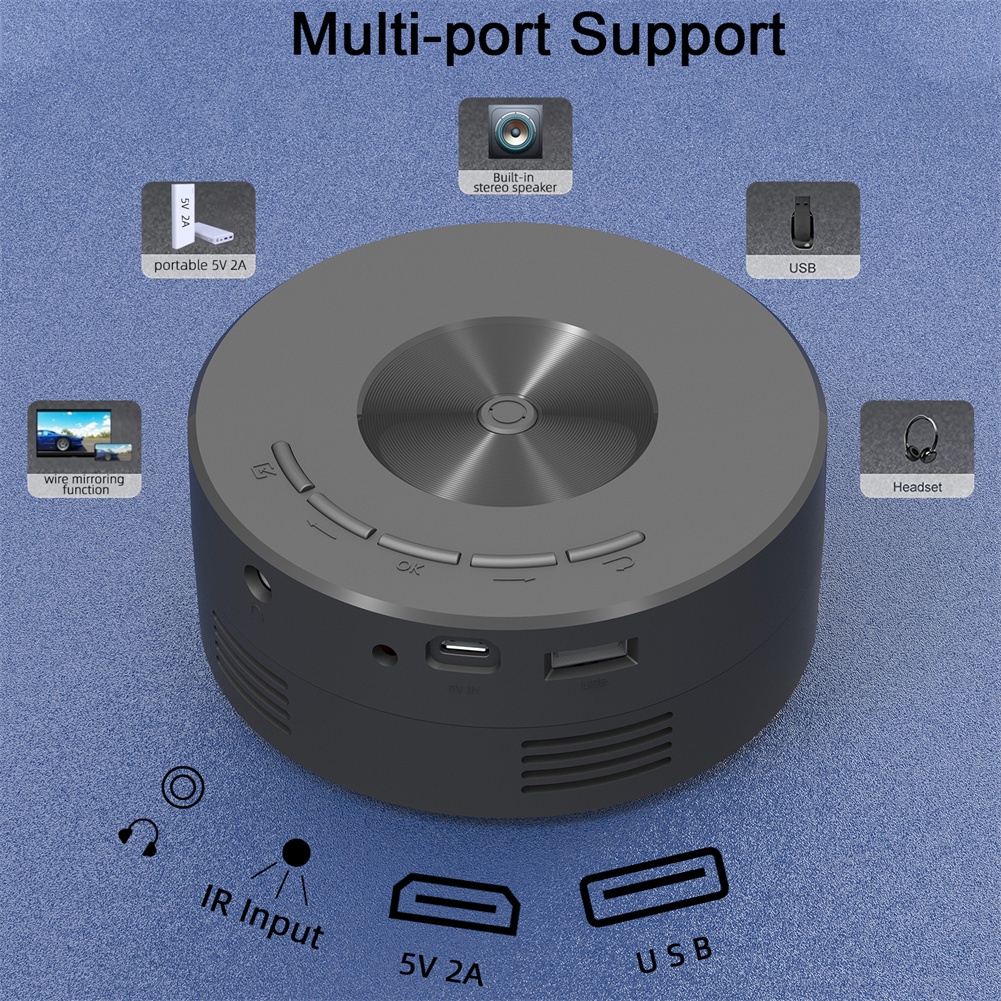 YT200 Full HD Video Di Động Máy Chiếu LED Nhà Hát Android TV 1920X1080P MINI Máy Cân Bằng Laser 1 4K Vidoe Máy Chiếu cho Nhà Điện Ảnh Điện Thoại ]