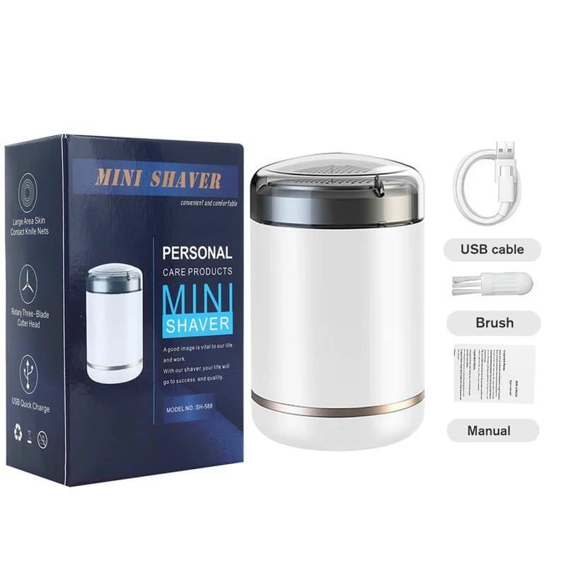 Máy cạo râu mini Nhật Bản chính hãng 3 lưỡi nhỏ gọn bỏ túi du lịch cực tiện lợi