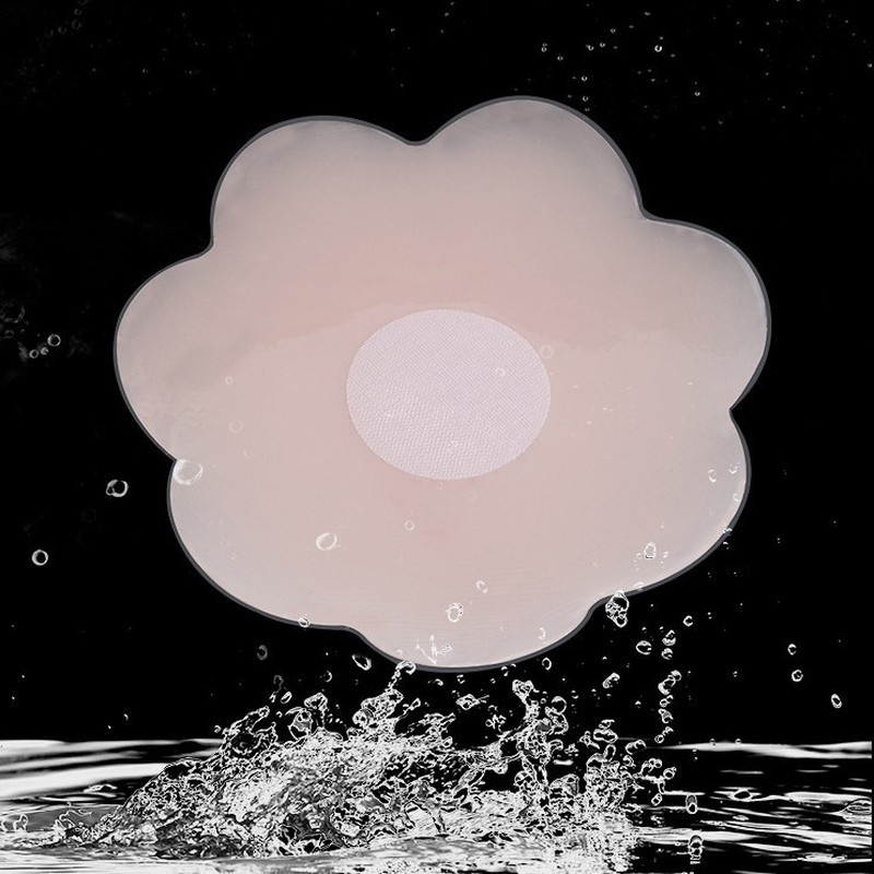 [6 pairs Silicone Breast Lift up Nipple Covers] [Women Reusable Self Adhesive Invisible Nippleless Breast Petals]